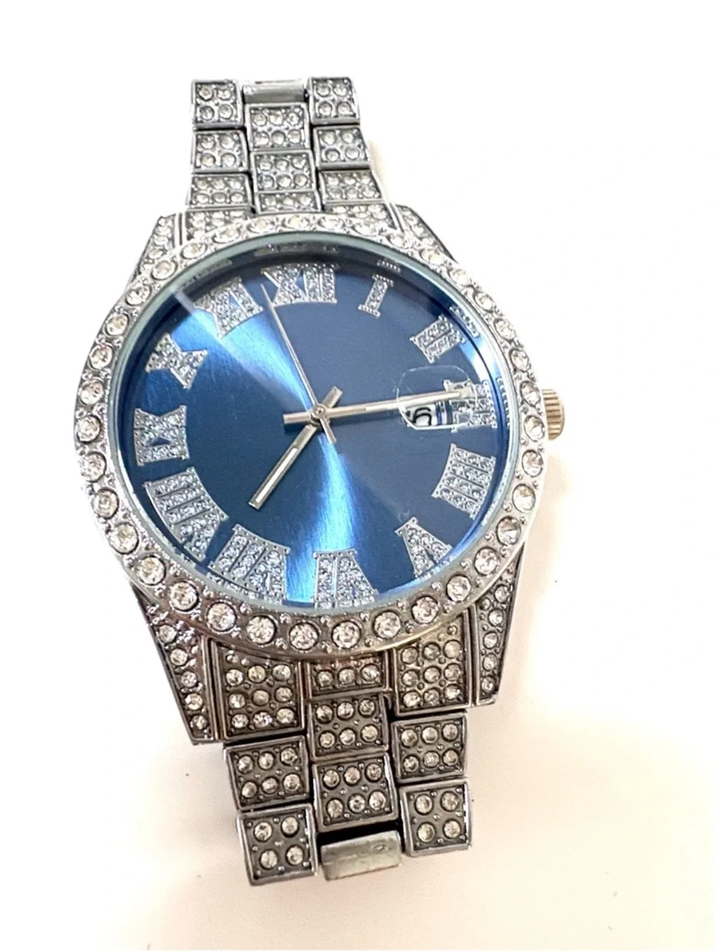 Women’s Watch Bundle Set • Crystal Iced Out & Denim Mandala Styles + FREE Gift